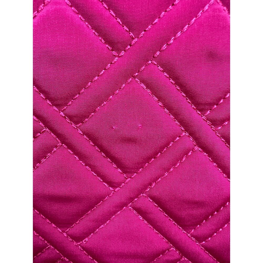 Vera Bradley Hot Fuchsia Pink Quilted Backpack Bag Pockets Purse - Picture 3 of 8